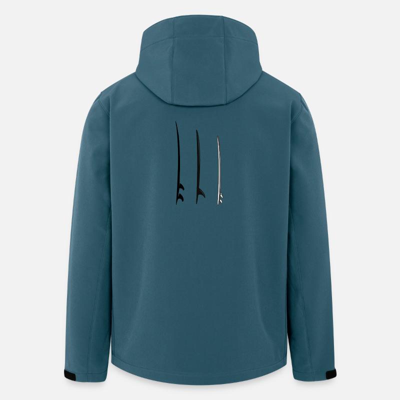surfbords - Recycelte Männer Softshell-Jacke von Stanley/Stella - Dunkles Petrol