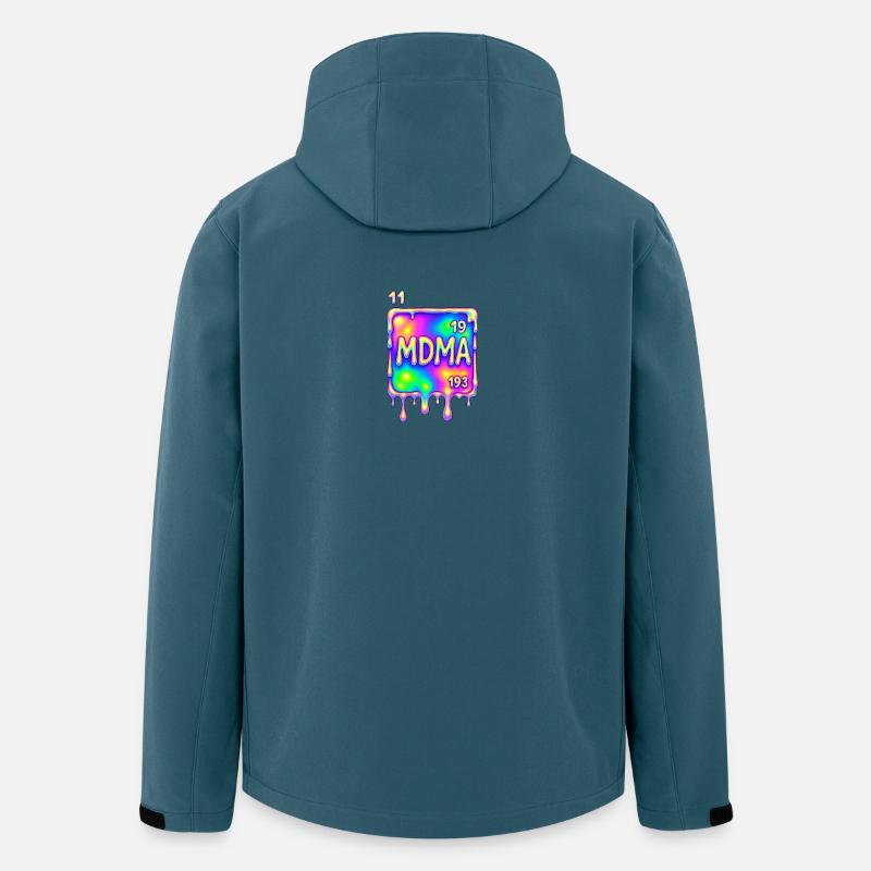 Conception de la MDMA - Veste softshell homme en polyester recyclé Discoverer Stanley/Stella - bleu pétrole foncé