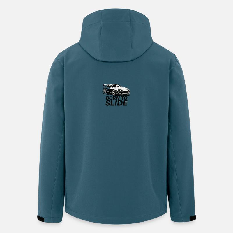 Born to Slide - Recycelte Männer Softshell-Jacke von Stanley/Stella - Dunkles Petrol