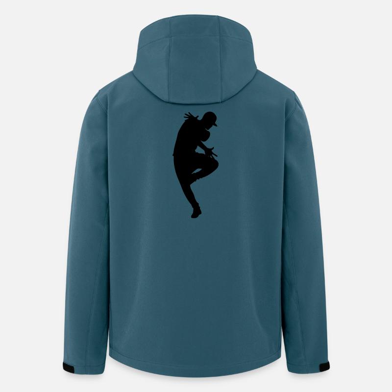B-Boy Silhouette – Breakdance Flow - Recycelte Männer Softshell-Jacke von Stanley/Stella - Dunkles Petrol
