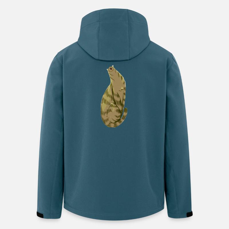 Squishy Olive - Recycelte Männer Softshell-Jacke von Stanley/Stella - Dunkles Petrol