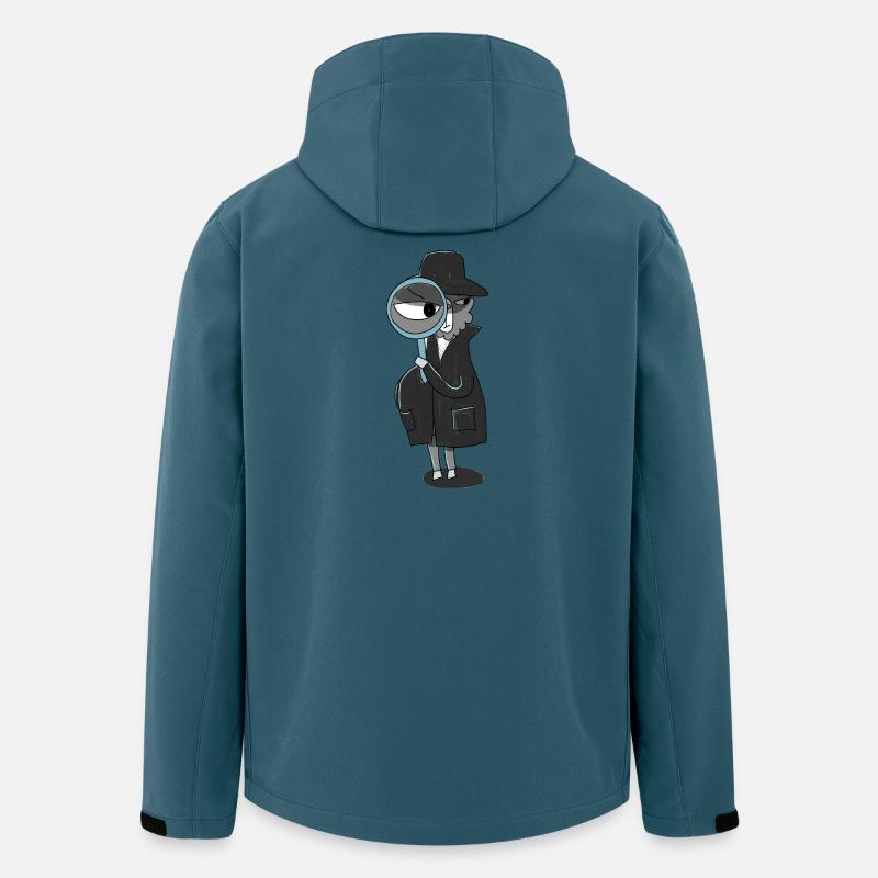 Lama-Detektiv mit Lupe - Recycelte Männer Softshell-Jacke von Stanley/Stella - Dunkles Petrol