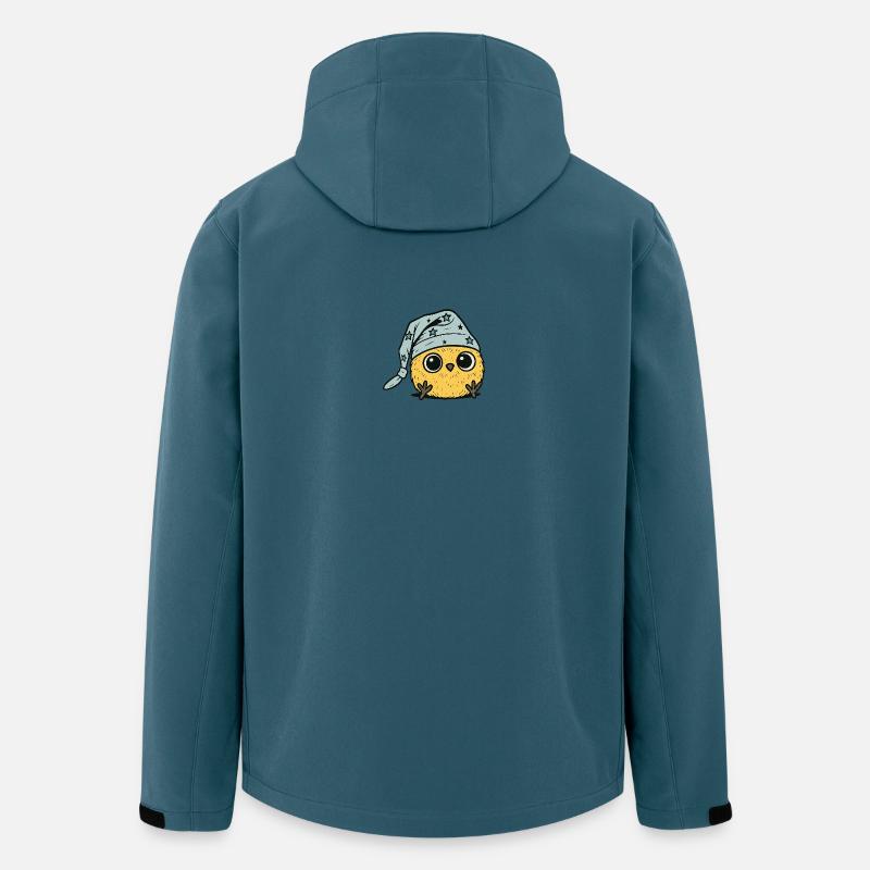 Küken Sternenkappe Kawaii Design - Recycelte Männer Softshell-Jacke von Stanley/Stella - Dunkles Petrol
