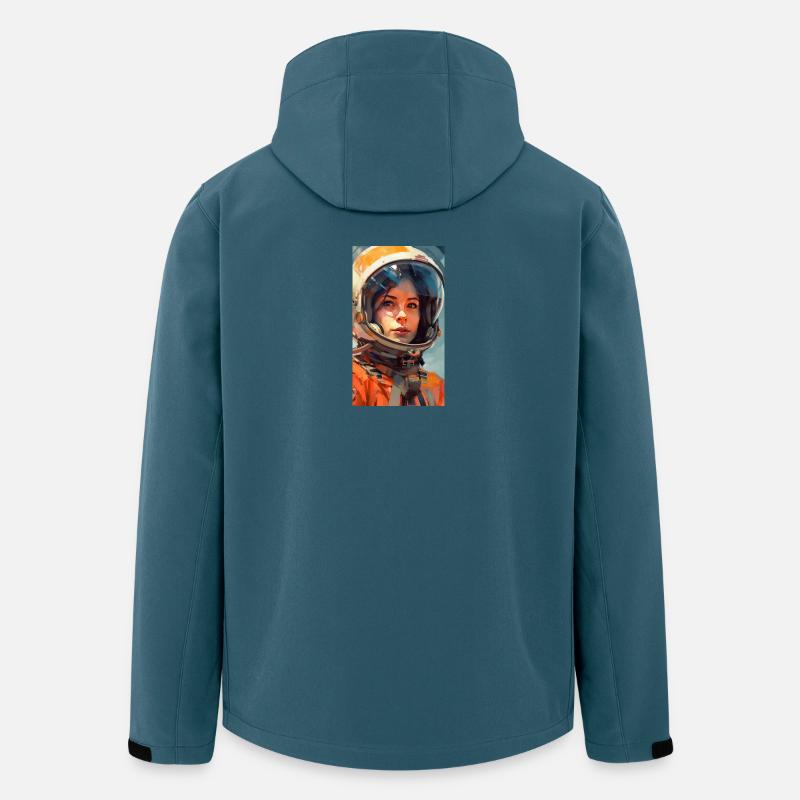 Fille de l’espace - Veste softshell homme en polyester recyclé Stanley/Stella - bleu pétrole foncé