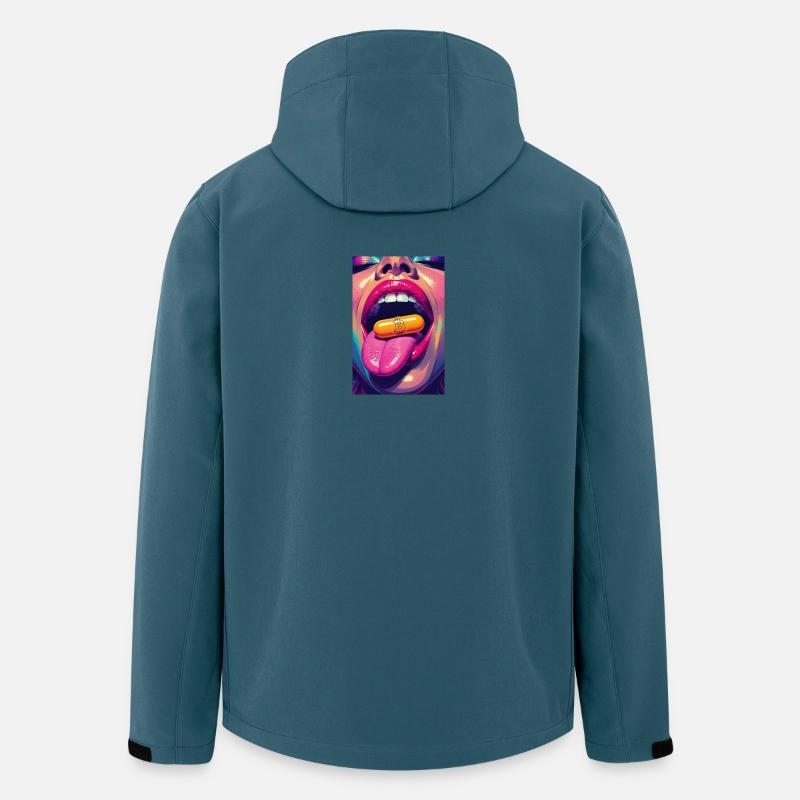 Bitcoin Orangepill big one - Recycelte Männer Softshell-Jacke von Stanley/Stella - Dunkles Petrol