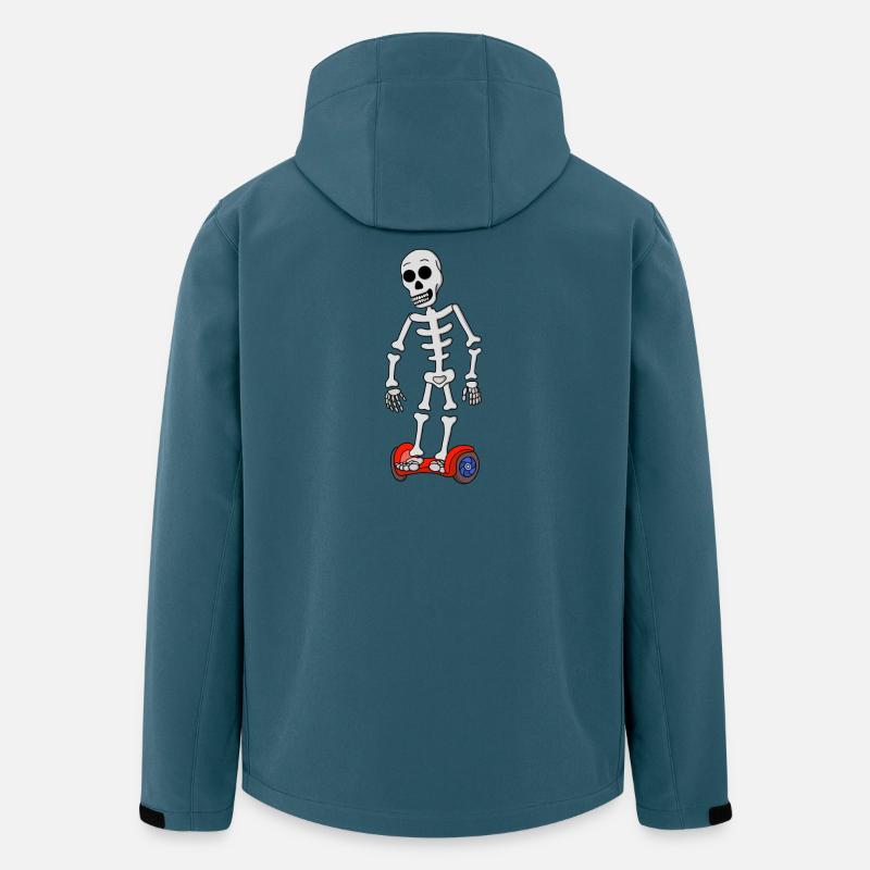 Gruselige Schwebeknochen - Recycelte Männer Softshell-Jacke von Stanley/Stella - Dunkles Petrol