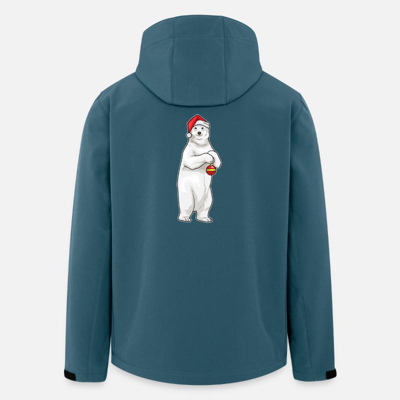 Eisbär Weihnachten Weihnachtskugel - Recycelte Männer Softshell-Jacke von Stanley/Stella - Dunkles Petrol