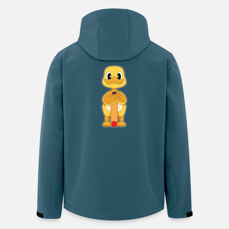 Canard Cricket Batte de cricket - Veste softshell homme en polyester recyclé Stanley/Stella - bleu pétrole foncé