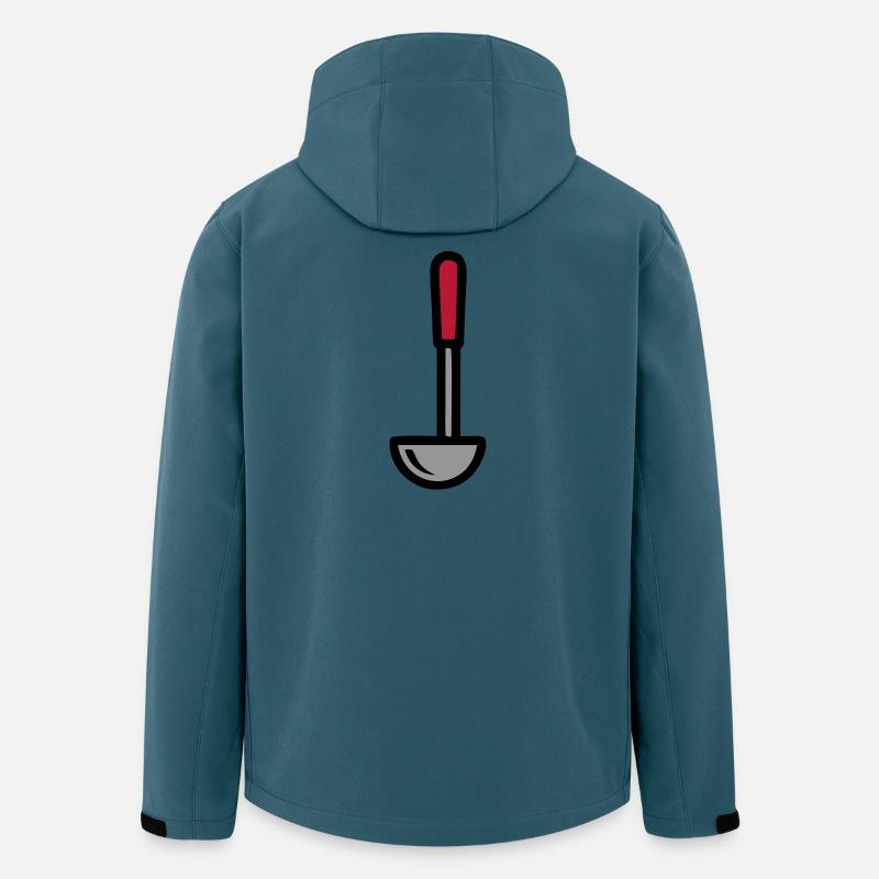 Schöpfkelle Suppe Kochen Restaurant Küchenchef - Recycelte Männer Softshell-Jacke von Stanley/Stella - Dunkles Petrol