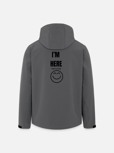 I'M HERE ,unfortunately,smile face,funny sarcastic - Men’s Recycled Softshell Jacket by Stanley/Stella - stargazer