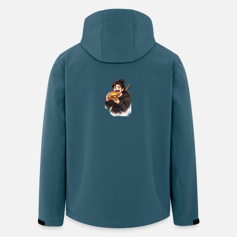 Anime Burgerheld  - Recycelte Männer Softshell-Jacke von Stanley/Stella - Dunkles Petrol