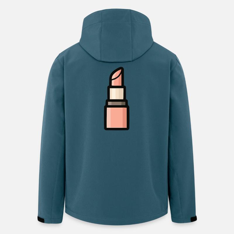 Lippenstift Kosmetik in Rosé - Recycelte Männer Softshell-Jacke von Stanley/Stella - Dunkles Petrol
