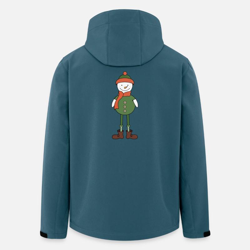 Cooler Schneemann - Recycelte Männer Softshell-Jacke von Stanley/Stella - Dunkles Petrol