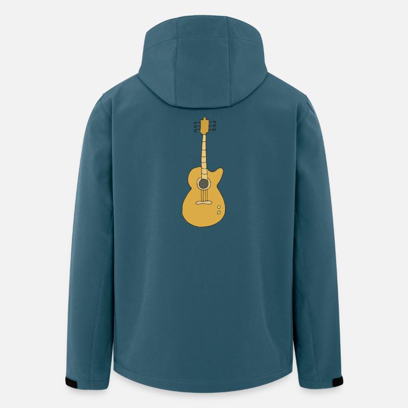 gitarre - Recycelte Männer Softshell-Jacke von Stanley/Stella - Dunkles Petrol