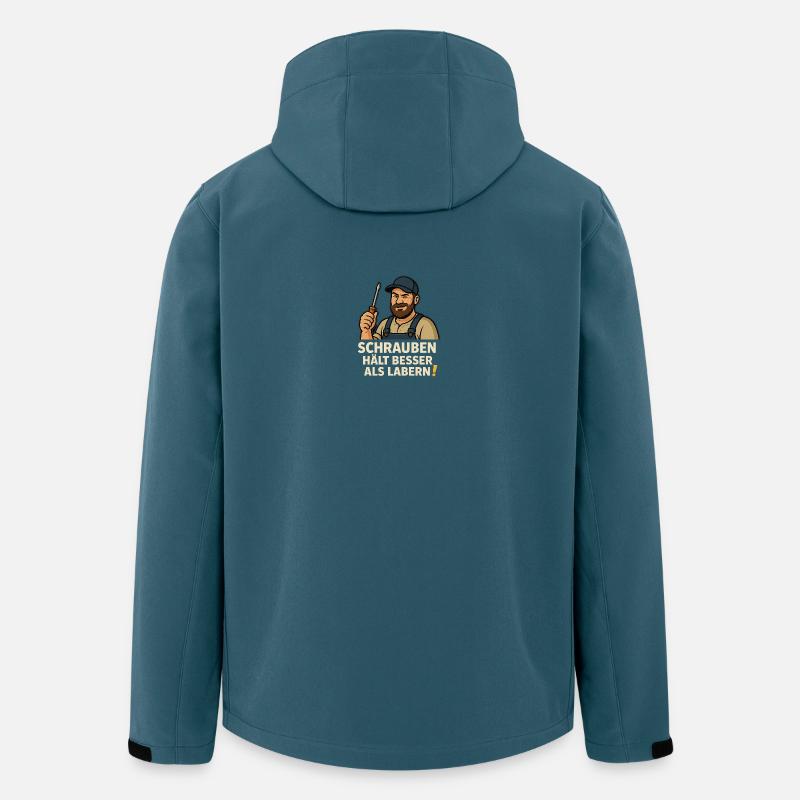 Screwing holds better than babbling - Men’s Recycled Softshell Jacket by Stanley/Stella - stargazer
