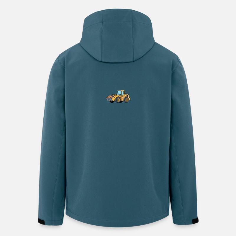 Radlader Baumaschine - Recycelte Männer Softshell-Jacke von Stanley/Stella - Dunkles Petrol