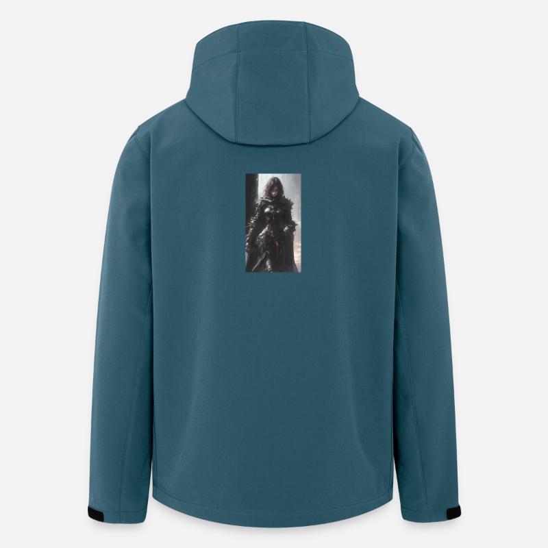 Spread-Art - Recycelte Männer Softshell-Jacke von Stanley/Stella - Dunkles Petrol