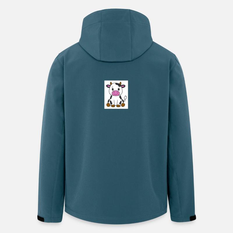 Vache - Veste softshell homme en polyester recyclé Stanley/Stella - bleu pétrole foncé