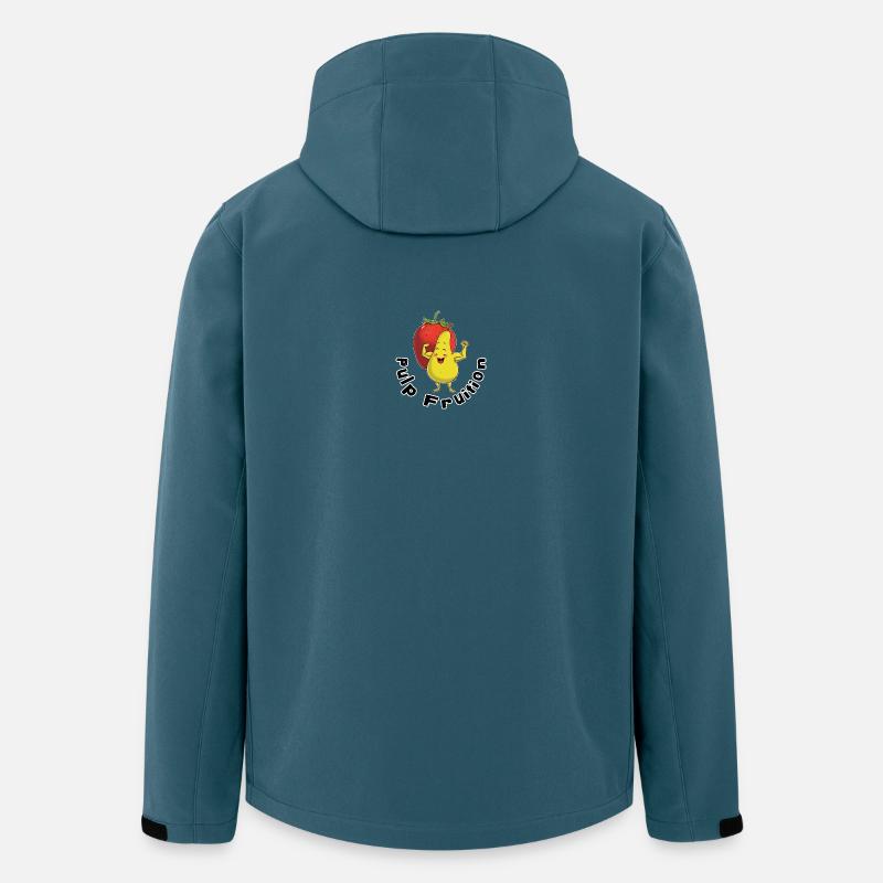 Pulp Fruit Kraftfigur - Recycelte Männer Softshell-Jacke von Stanley/Stella - Dunkles Petrol