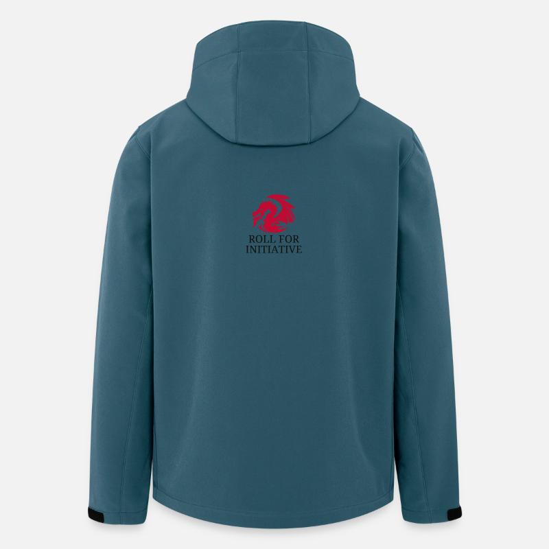 Roll For Initiative – Feuerdrache - Recycelte Männer Softshell-Jacke von Stanley/Stella - Dunkles Petrol
