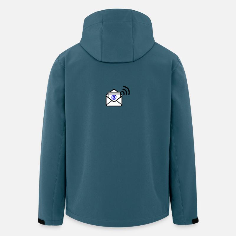 Logo E-Mail - Recycelte Männer Softshell-Jacke von Stanley/Stella - Dunkles Petrol