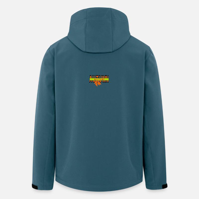 Herbstblatt Ankunft Grafikdesign - Recycelte Männer Softshell-Jacke von Stanley/Stella - Dunkles Petrol