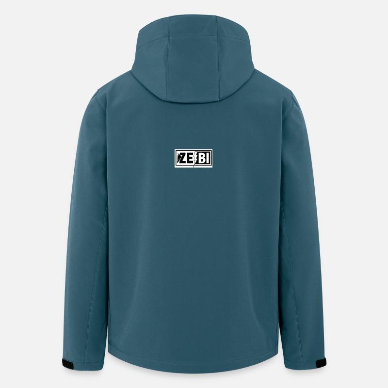 ZeBi Ailes et Éclair Diable - Veste softshell homme en polyester recyclé Stanley/Stella - bleu pétrole foncé