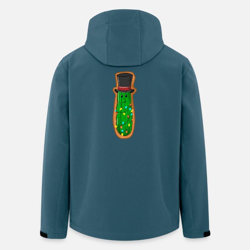 Christmas cucumber with top hat - Men’s Recycled Softshell Jacket by Stanley/Stella - stargazer