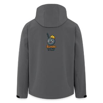 Gifted Bomb Character for Kids - Men’s Recycled Softshell Jacket by Stanley/Stella - stargazer - Back - AI Model Male 185 light (185cm)