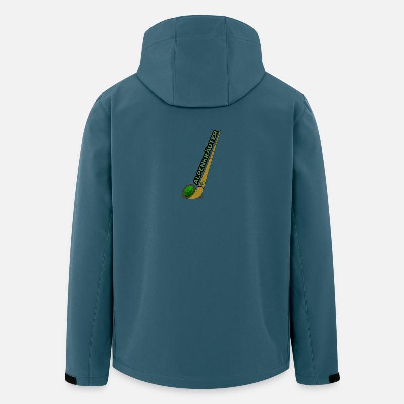 Alphorn Bong - Recycelte Männer Softshell-Jacke von Stanley/Stella - Dunkles Petrol