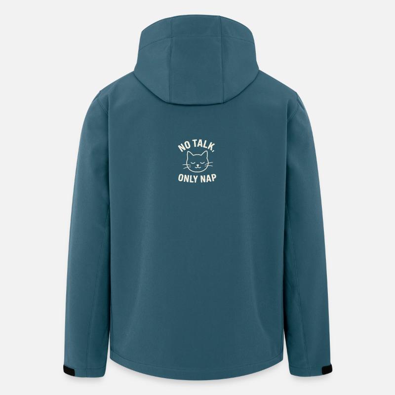 Nap – Katze - Recycelte Männer Softshell-Jacke von Stanley/Stella - Dunkles Petrol