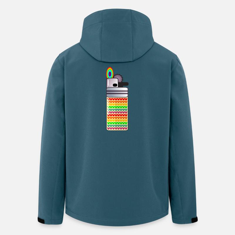 RAINBOW - LIGHTER SMOKING - Men’s Recycled Softshell Jacket by Stanley/Stella - stargazer