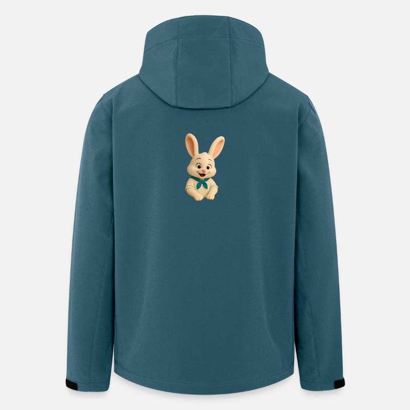 Häuptling Bunny - Recycelte Männer Softshell-Jacke von Stanley/Stella - Dunkles Petrol
