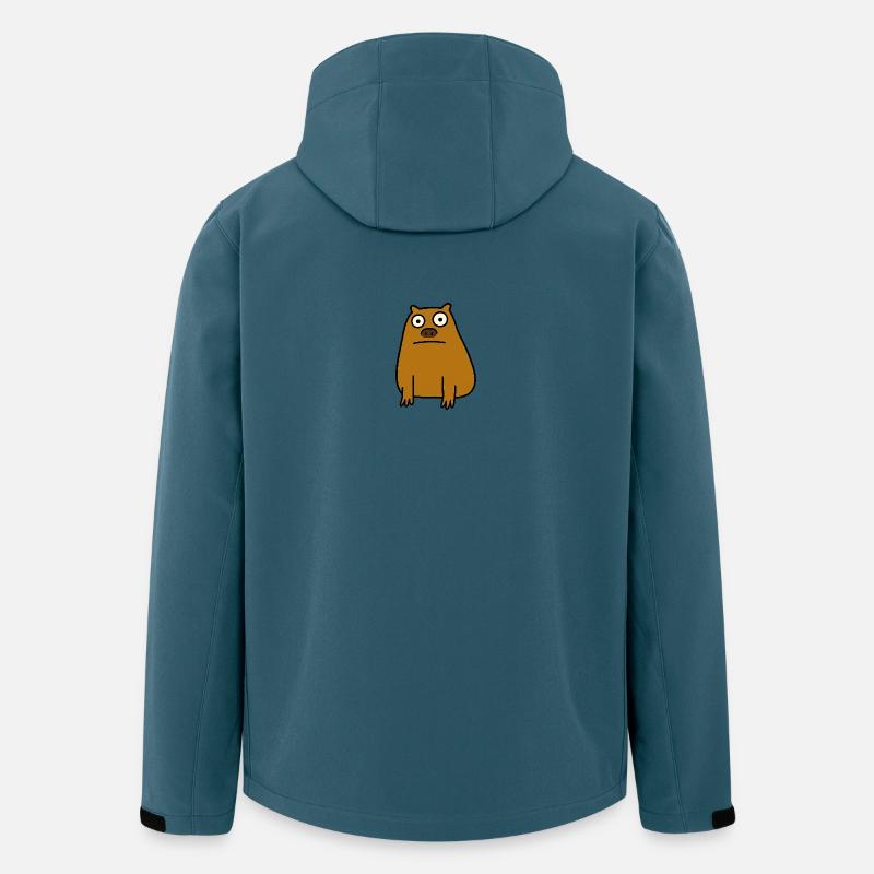 Ugly Capybara - Recycelte Männer Softshell-Jacke von Stanley/Stella - Dunkles Petrol