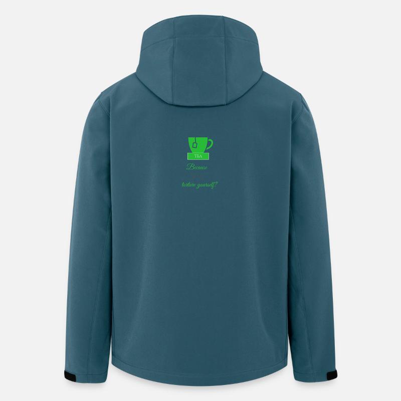 TEA-RIFFIC (Vert + Gris) - Veste softshell homme en polyester recyclé Stanley/Stella - bleu pétrole foncé