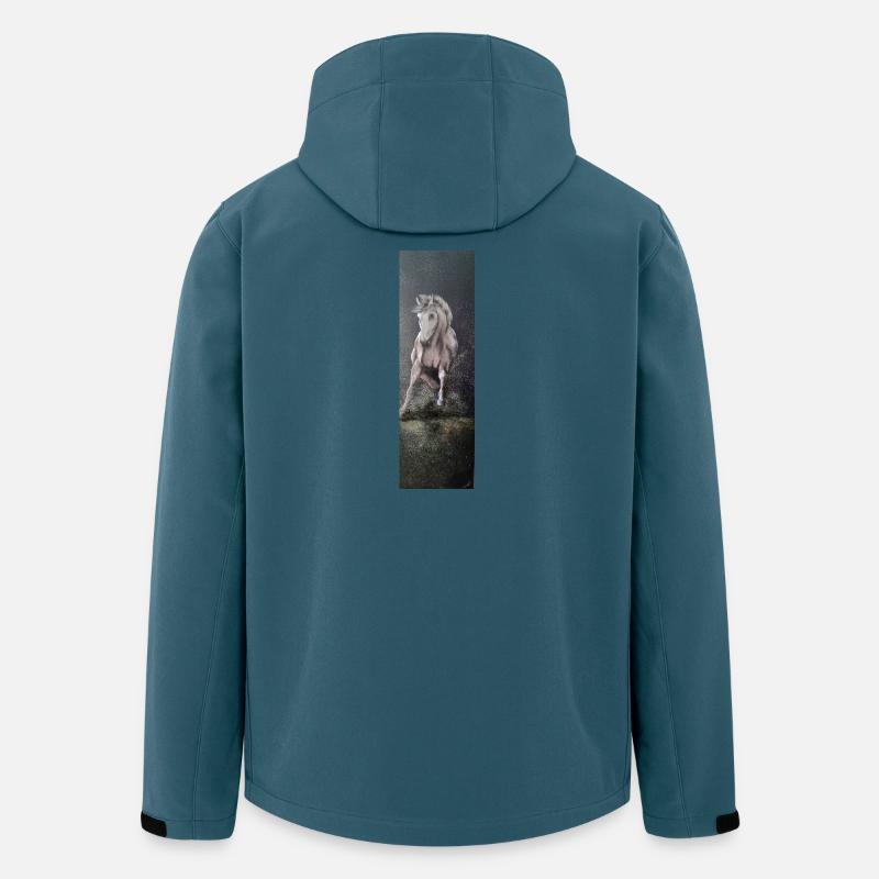 Cheval Sauvage - Veste softshell homme en polyester recyclé Stanley/Stella - bleu pétrole foncé