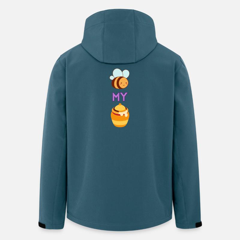 Biene mit Honig - Recycelte Männer Softshell-Jacke von Stanley/Stella - Dunkles Petrol