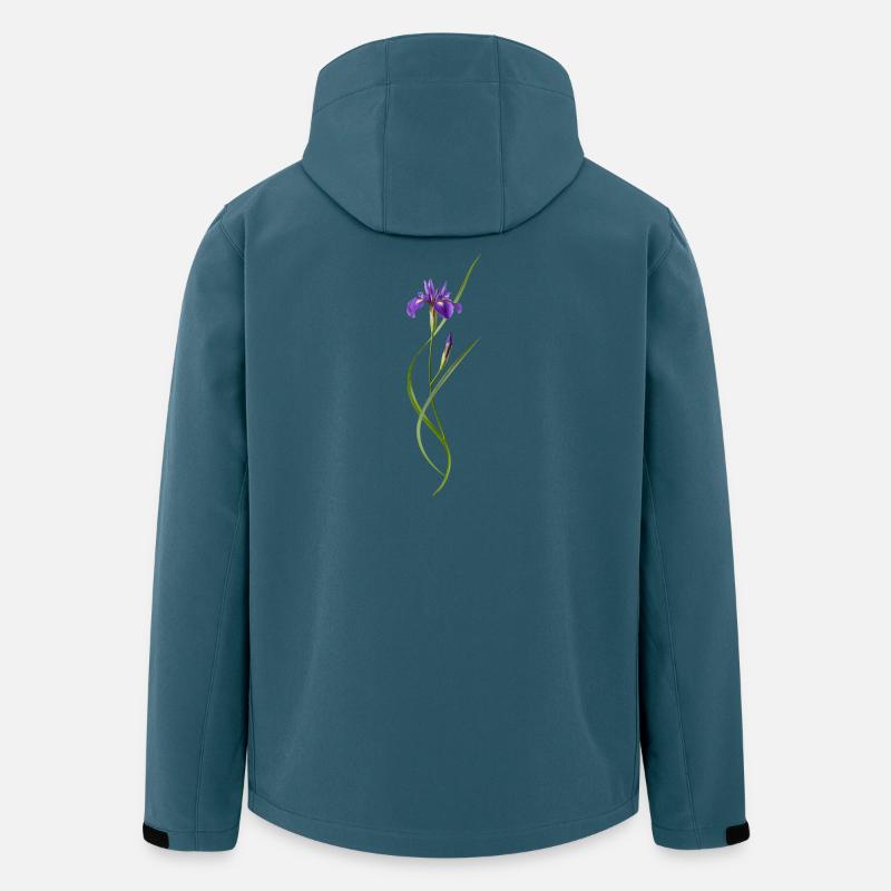 Iris in Japanese Zen style - Men’s Recycled Softshell Jacket by Stanley/Stella - stargazer