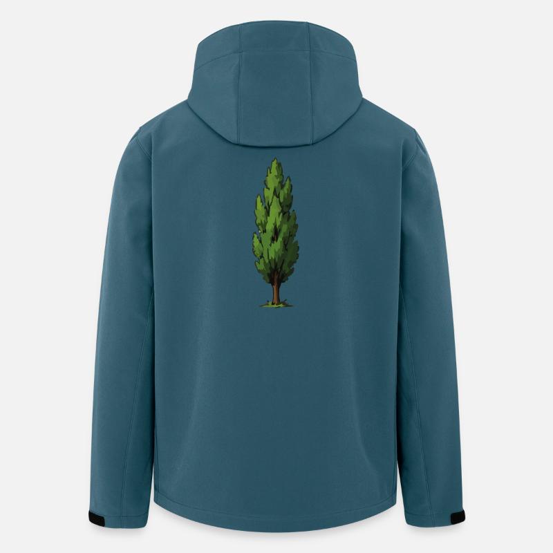 Stylized Green Tree Shape - Men’s Recycled Softshell Jacket by Stanley/Stella - stargazer