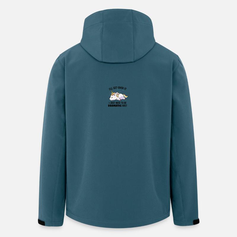 Schlafendes Drama Einhorn - Recycelte Männer Softshell-Jacke von Stanley/Stella - Dunkles Petrol