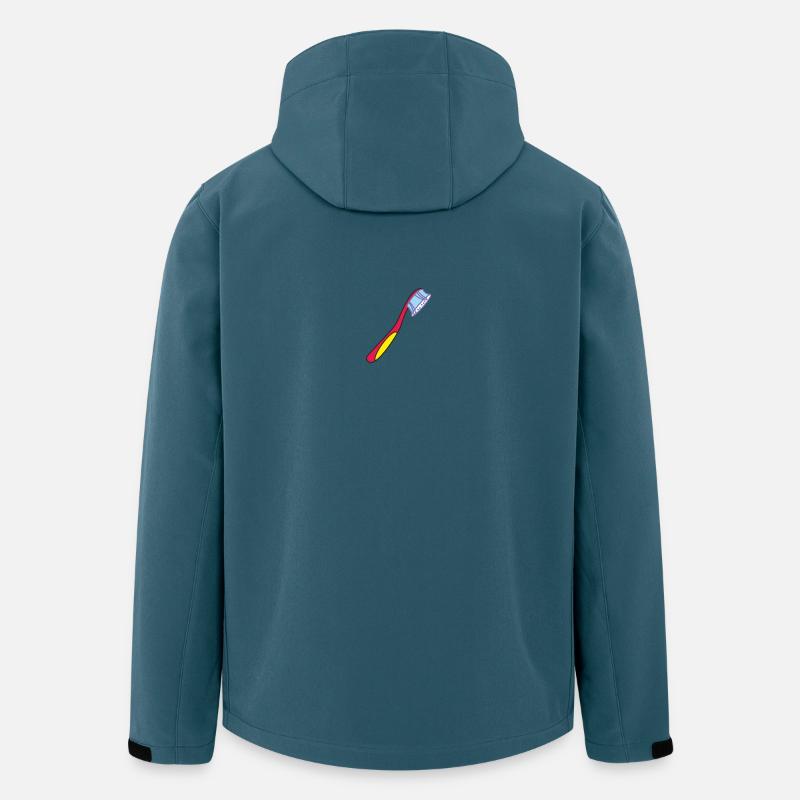Zahnbürste - Recycelte Männer Softshell-Jacke von Stanley/Stella - Dunkles Petrol