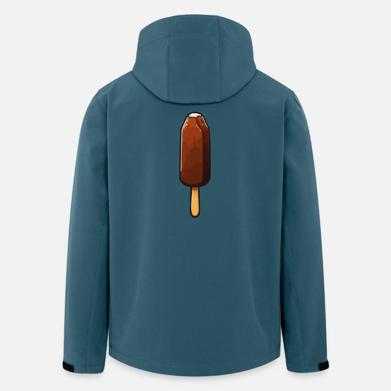 Schokoladen Eis Cartoon - Recycelte Männer Softshell-Jacke von Stanley/Stella - Dunkles Petrol