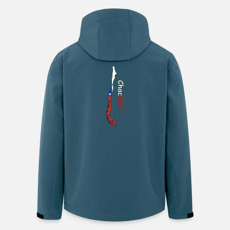 Chile Silhouette Flagge - Recycelte Männer Softshell-Jacke von Stanley/Stella - Dunkles Petrol