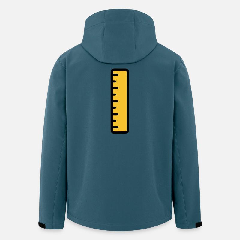 Lineal Mathe Geometrie Schule - Recycelte Männer Softshell-Jacke von Stanley/Stella - Dunkles Petrol