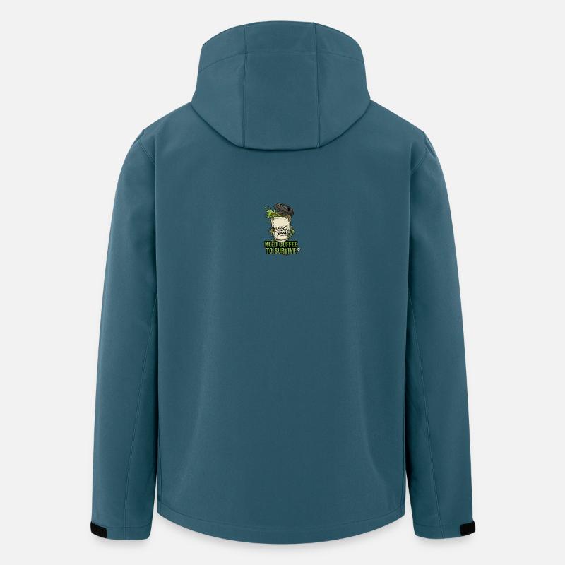 Café Zombie Need Coffee - Men’s Recycled Softshell Jacket by Stanley/Stella - stargazer