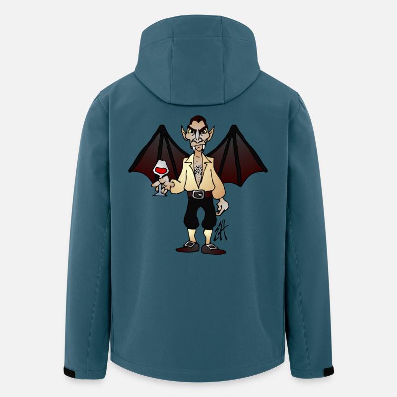 Vampir - Recycelte Männer Softshell-Jacke von Stanley/Stella - Dunkles Petrol