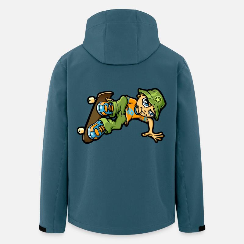 bboy in der Luft - Recycelte Männer Softshell-Jacke von Stanley/Stella - Dunkles Petrol