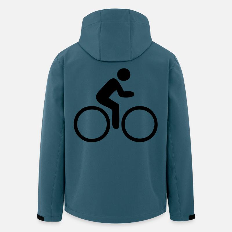 Velofahrer - Recycelte Männer Softshell-Jacke von Stanley/Stella - Dunkles Petrol