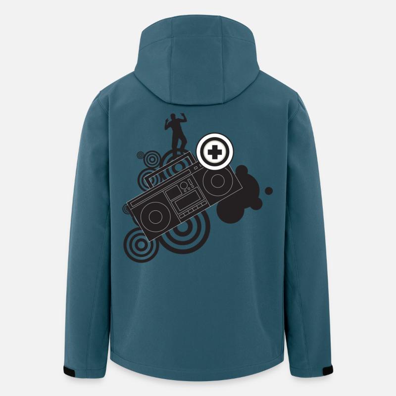 Hip Hop and Funky - Recycelte Männer Softshell-Jacke von Stanley/Stella - Dunkles Petrol
