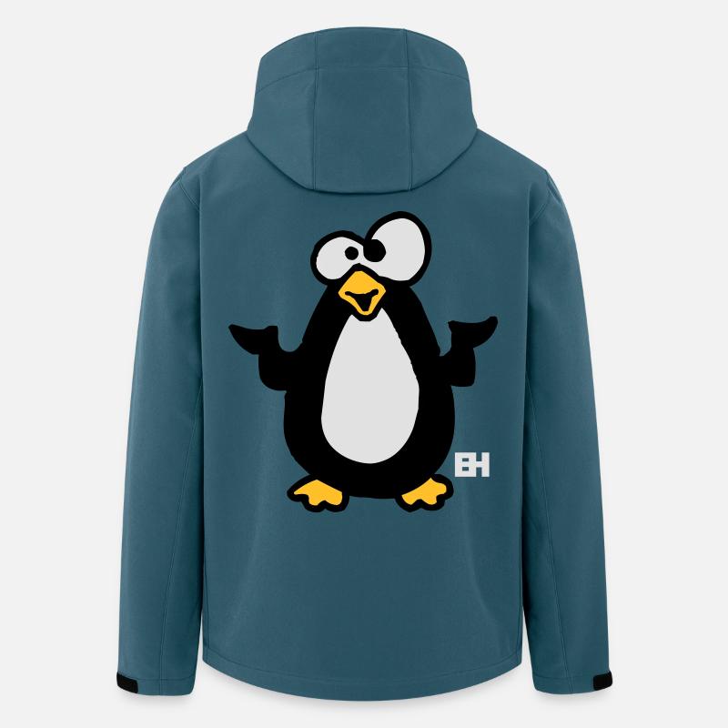 Pinguin - Recycelte Männer Softshell-Jacke von Stanley/Stella - Dunkles Petrol